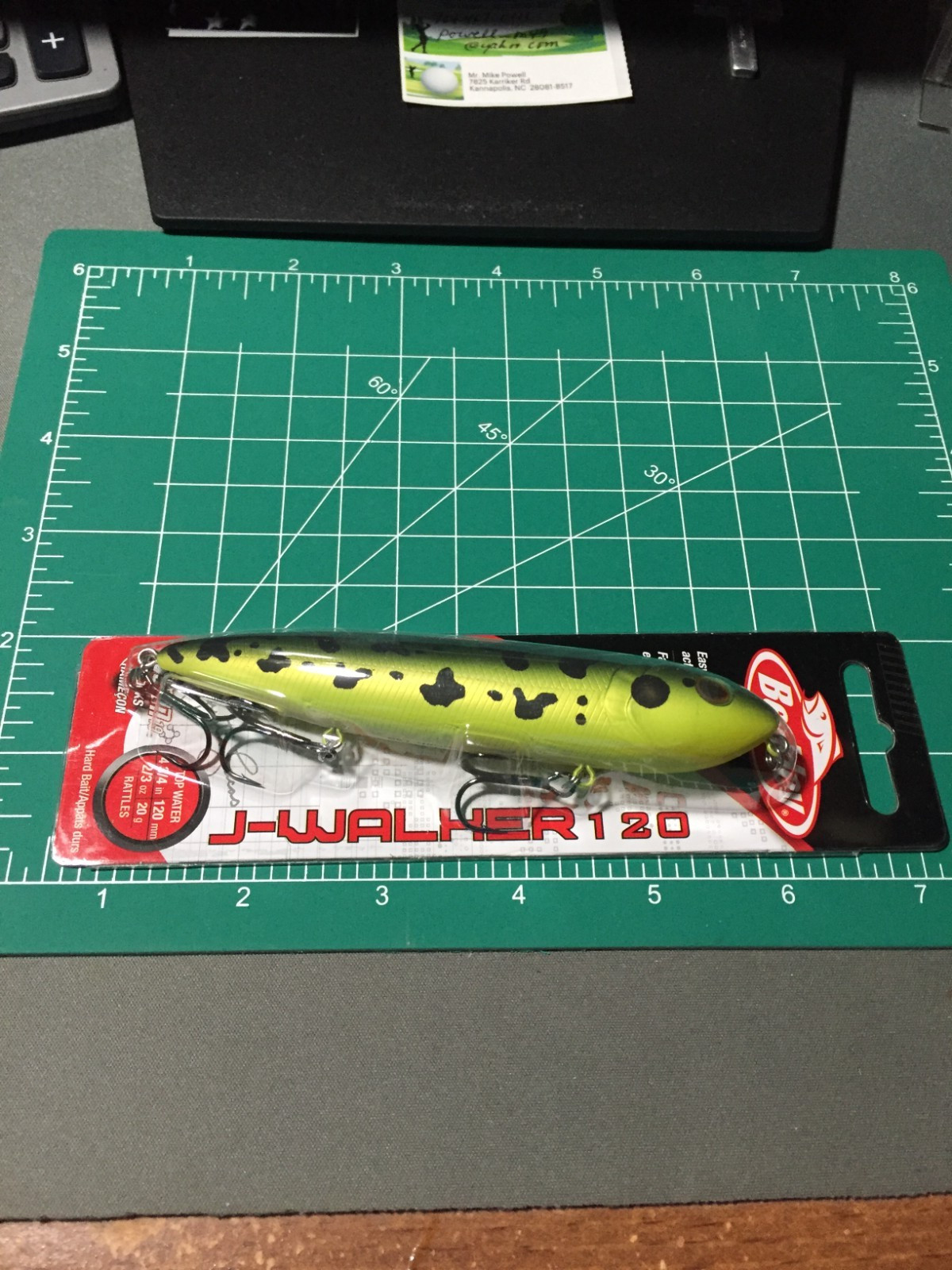 BERKLEY J-WALKER 120 SURFACE LURE MF FROG NIP