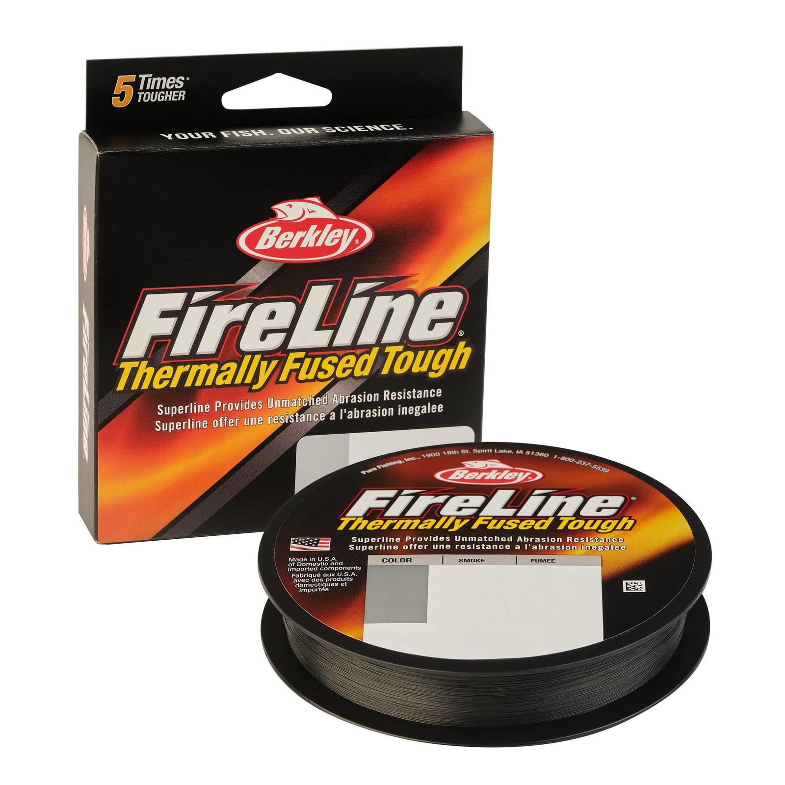 Berkley Fireline 300Yd 6Lb Braided Fishing Line Smoke 8 Strand Fused Tech