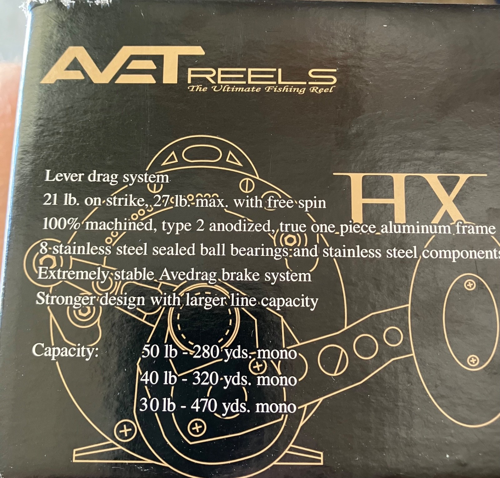 Avet Model H/X 5/2 fishing reel