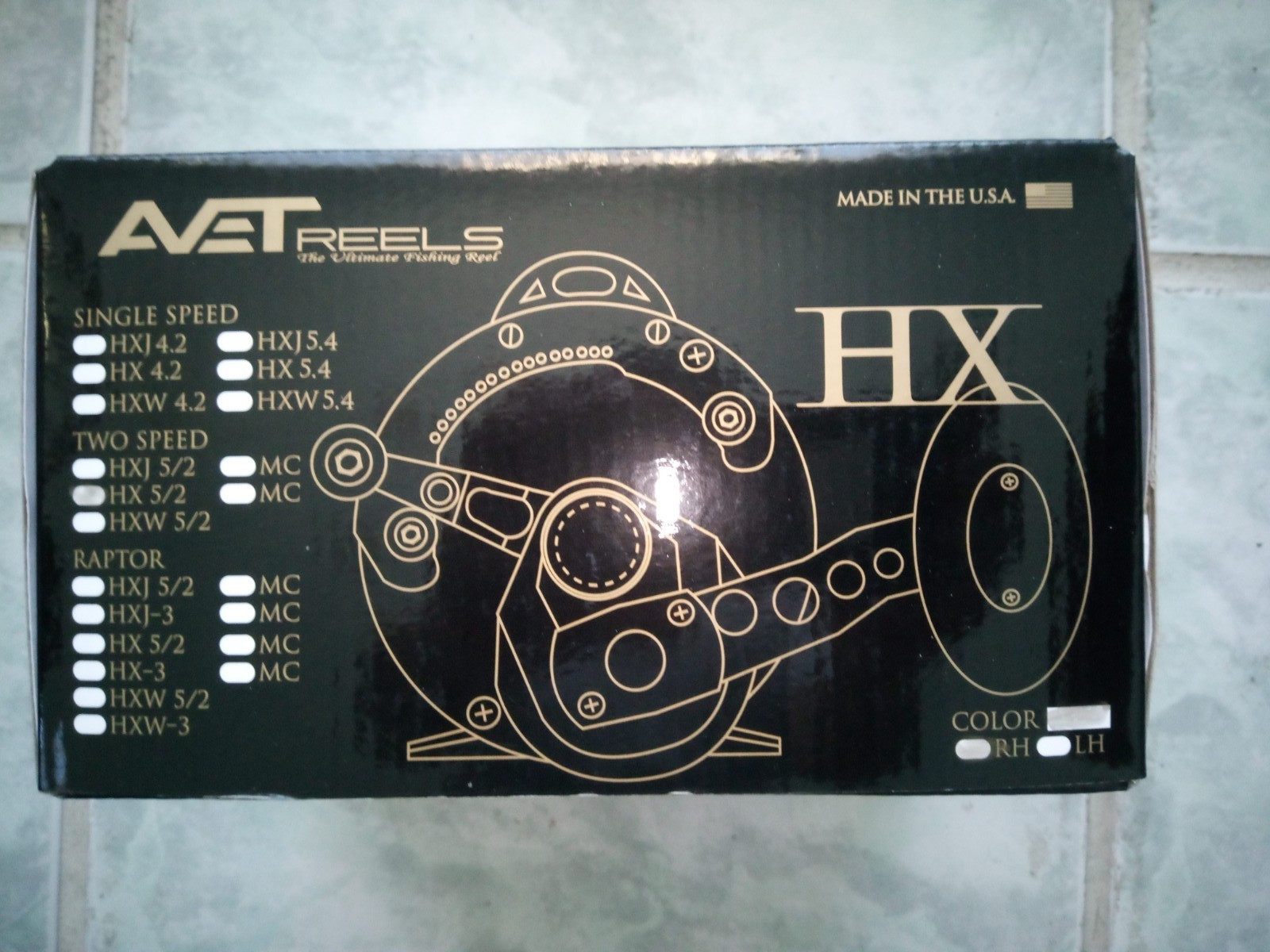 Avet HX5/2 2 Speed Big Game Reel. Color: Gold. Free Domestic Shipping. NEW!!!