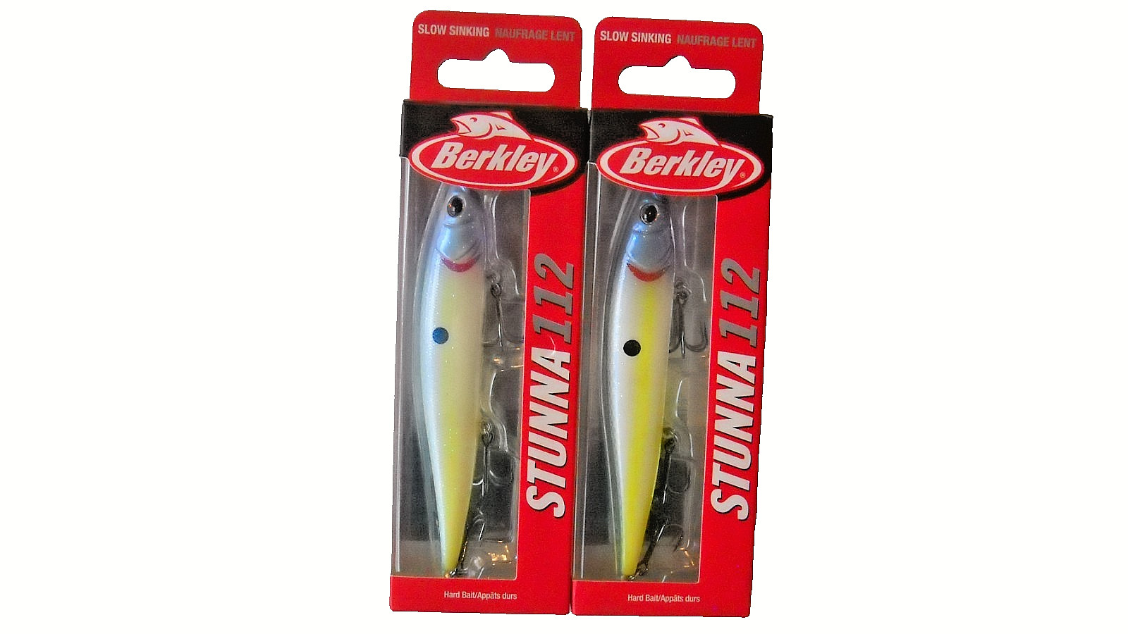 Lot of 2 BERKLEY STUNNA 112 Jerkbaits in BAJA color