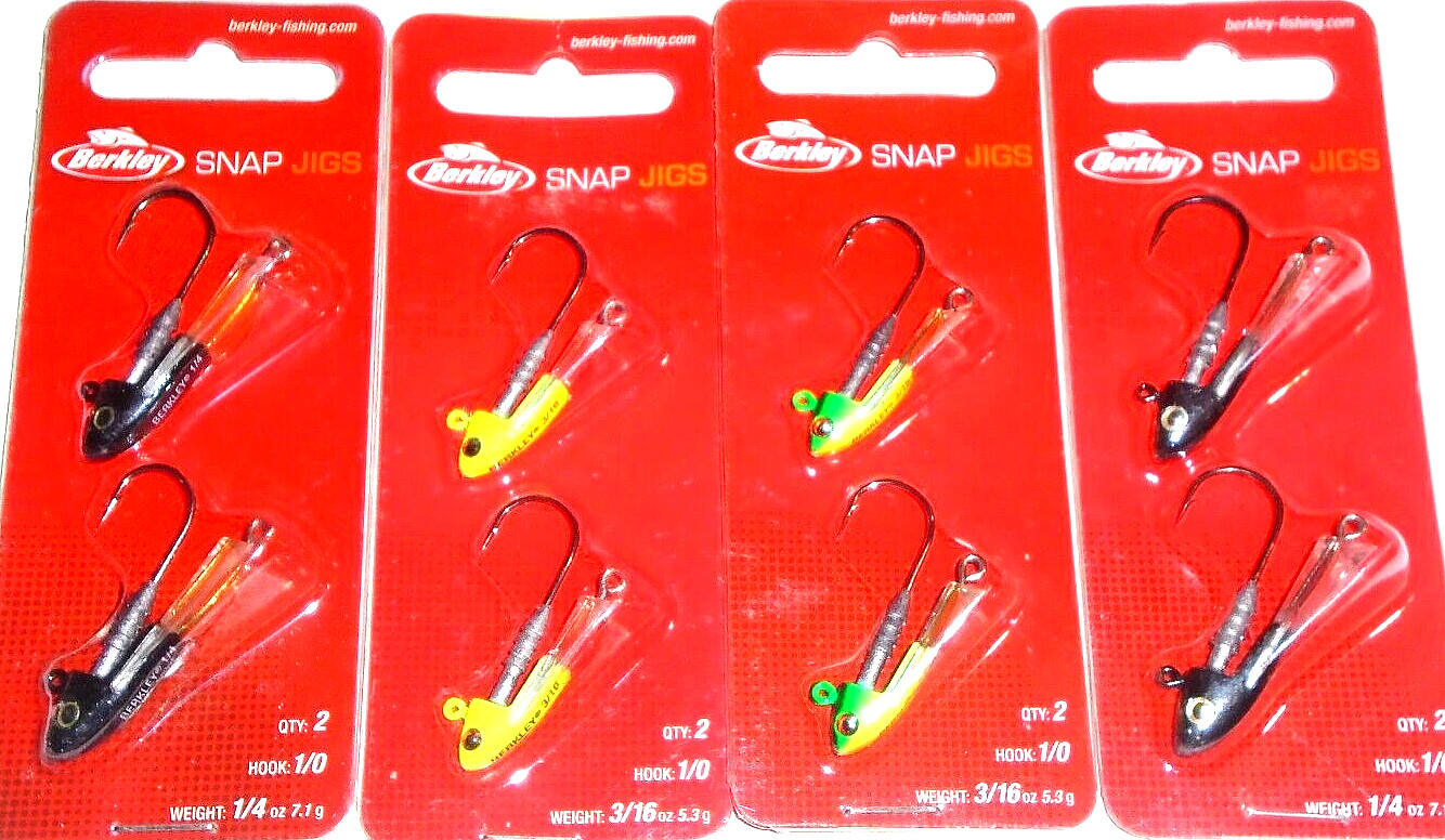 Berkley 3/16-1/4 Snap Jigs (Lot of 4-2 per pack-SJ31614-5)