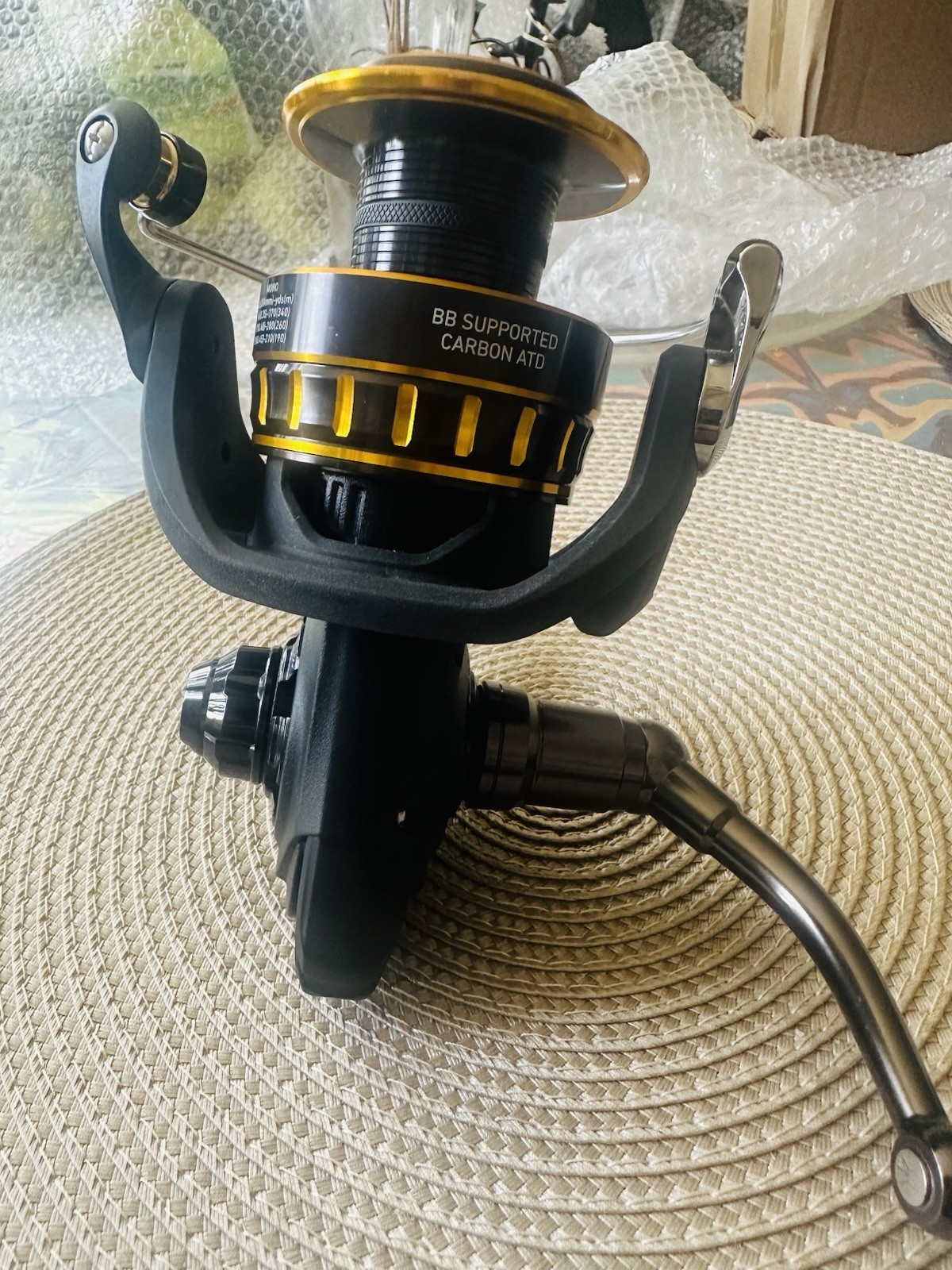 Daiwa BG 4500 Spinning Reel Black Gold 5.6:1 Gear Ratio 22lb Drag 7 Bearings