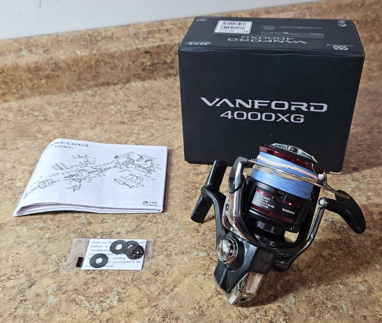 Shimano 24 Vanford 4000XG Spinning Reel VF4000XG 6.2:1 Gear Ratio Pre-owned