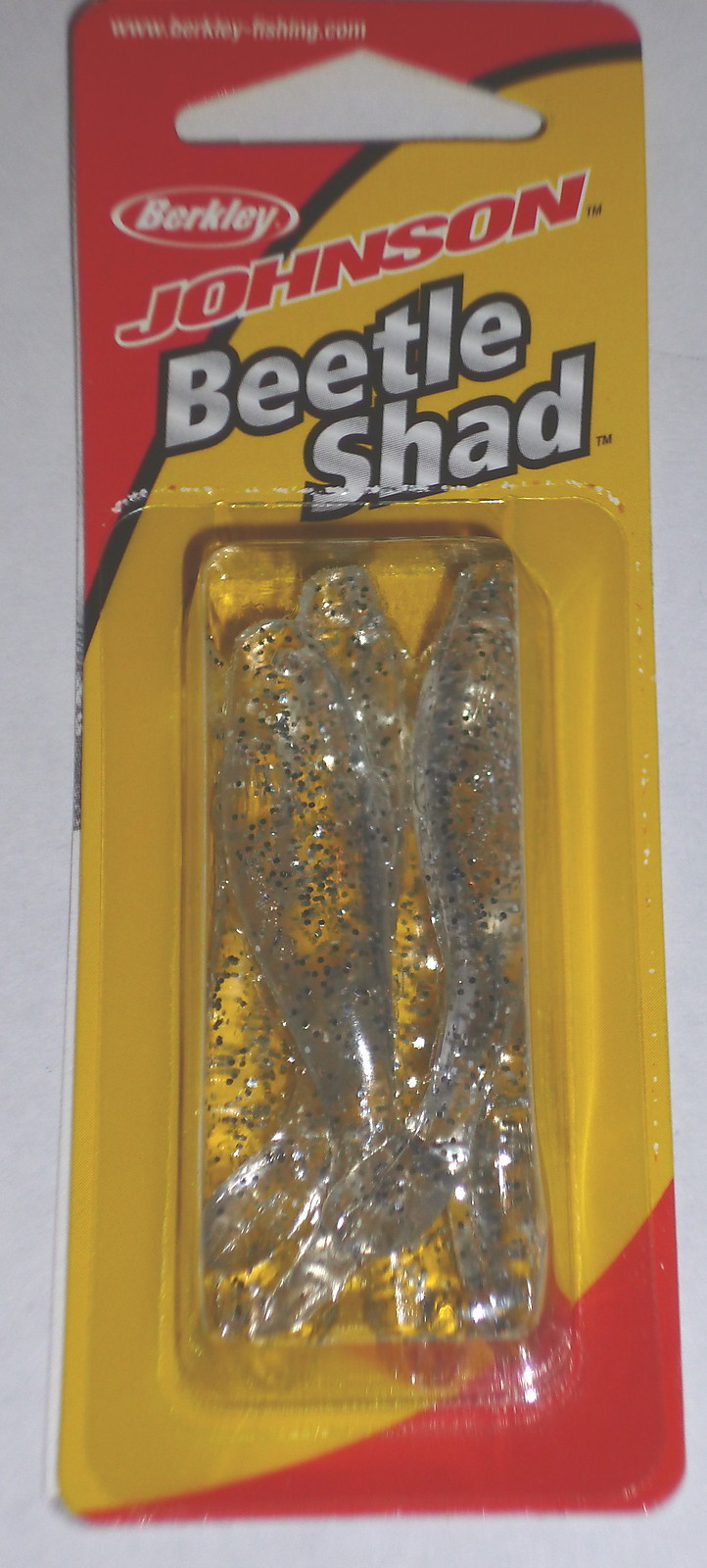 Berkley Johnson 2″ Beetle Paddle Shad (Clear Silver Flake)