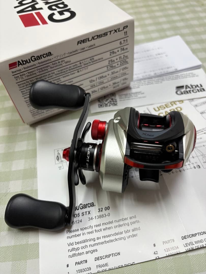 Abu Garcia Revo 5 STX Reel Fishing Sea River vintage collection rare User Card