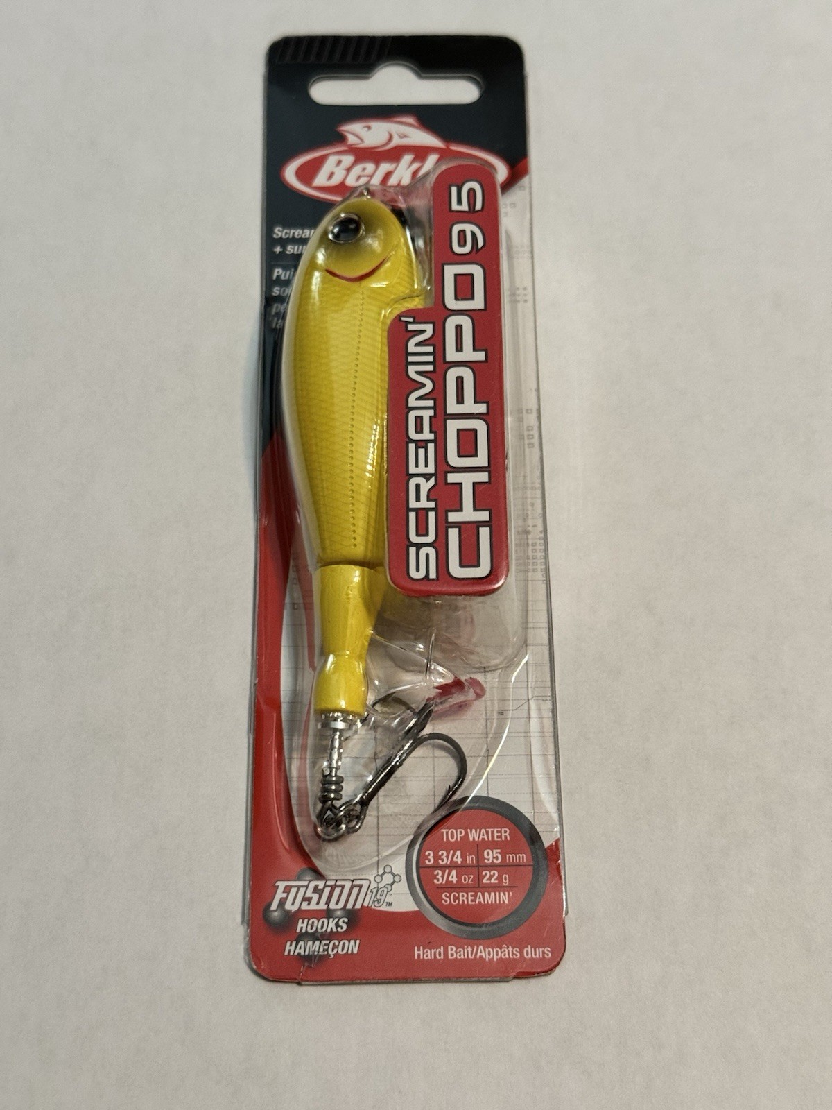 Berkley Screaming Choppo 95  3 3/4” 3/4oz    Yellow Bone