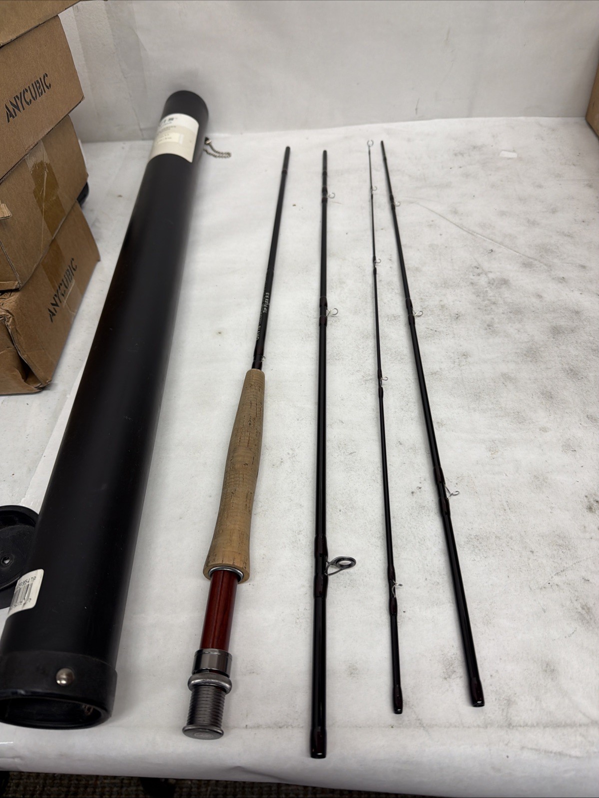 Orvis Clearwater 865-4 tip flex 9.5, 4pc, 8’6″ length 2 3/4oz, 5wt fly rod w/ Ha