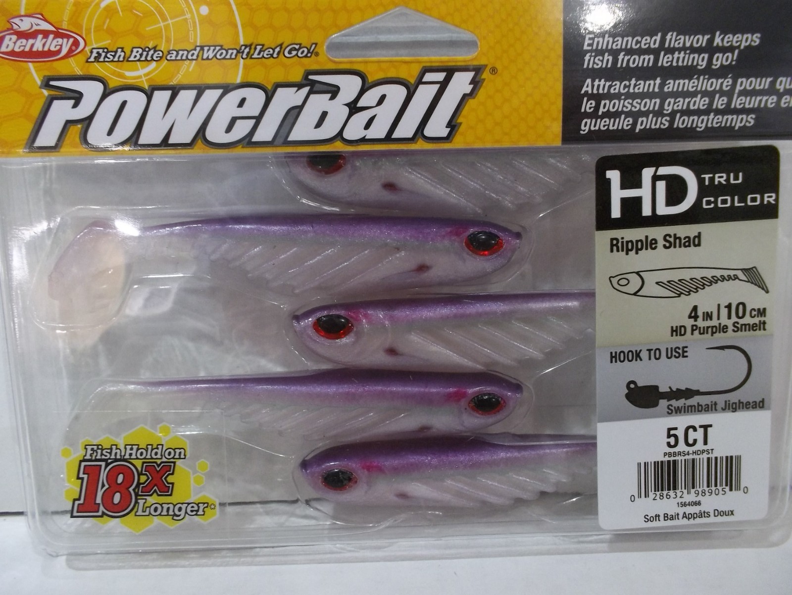 Berkley PowerBait 4″ Ripple Shad 5 per package Choose your colors!  NIP