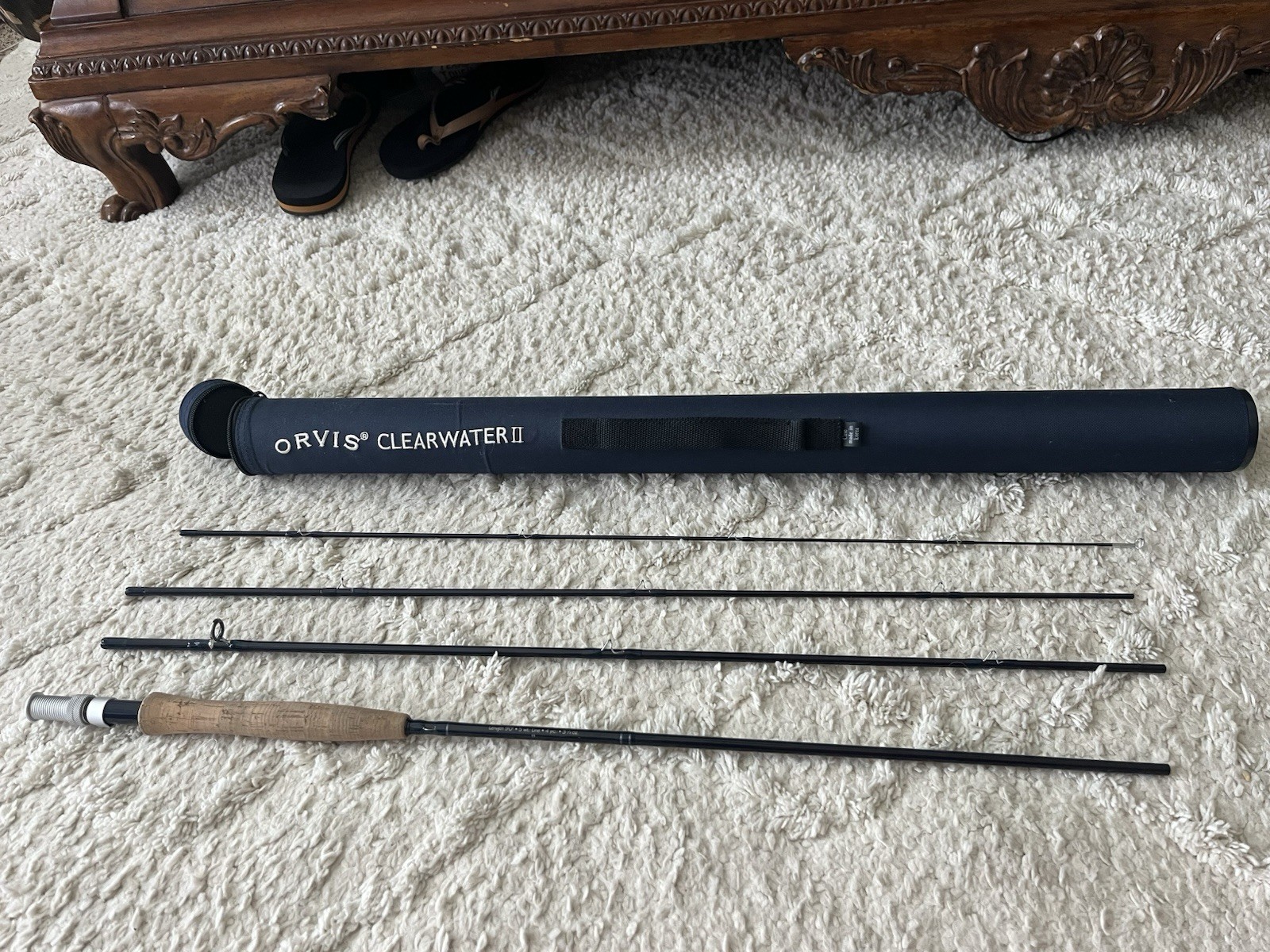 Orvis Graphite Fly Rod Clearwater II 905-4 MID 7.5