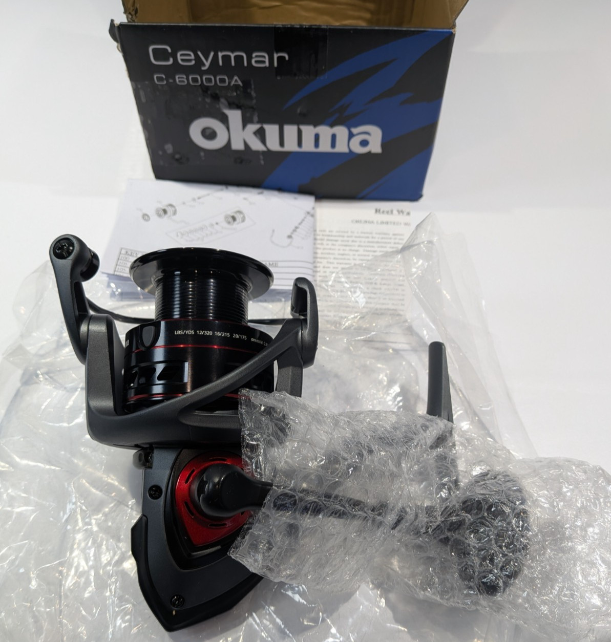 Okuma Ceymar A Series C-6000A Spinning Reel Flite Drive Gunmetal