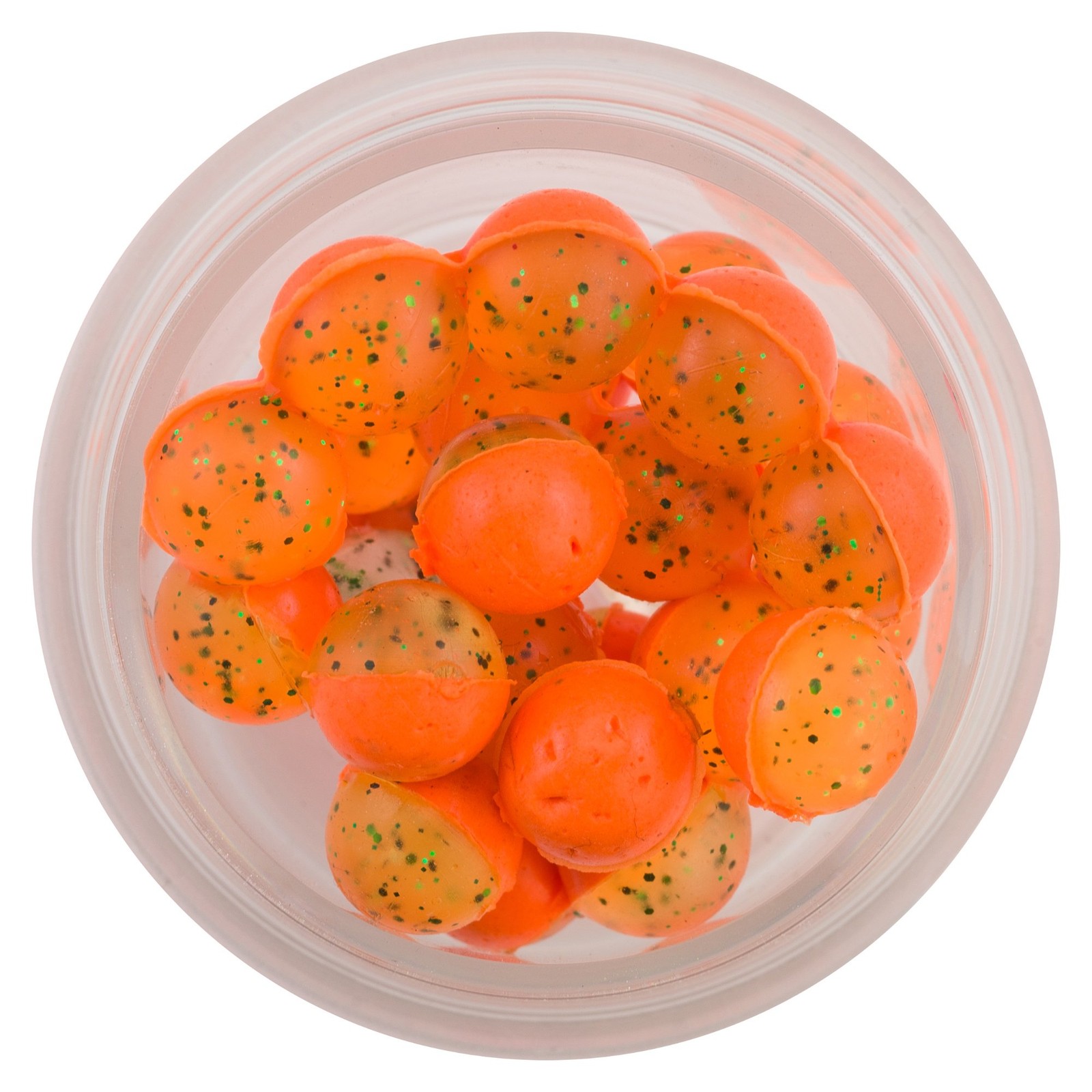 Berkley PowerBait Power Clear .5 oz Small Jar, Green-Fl. Orange/Garlic