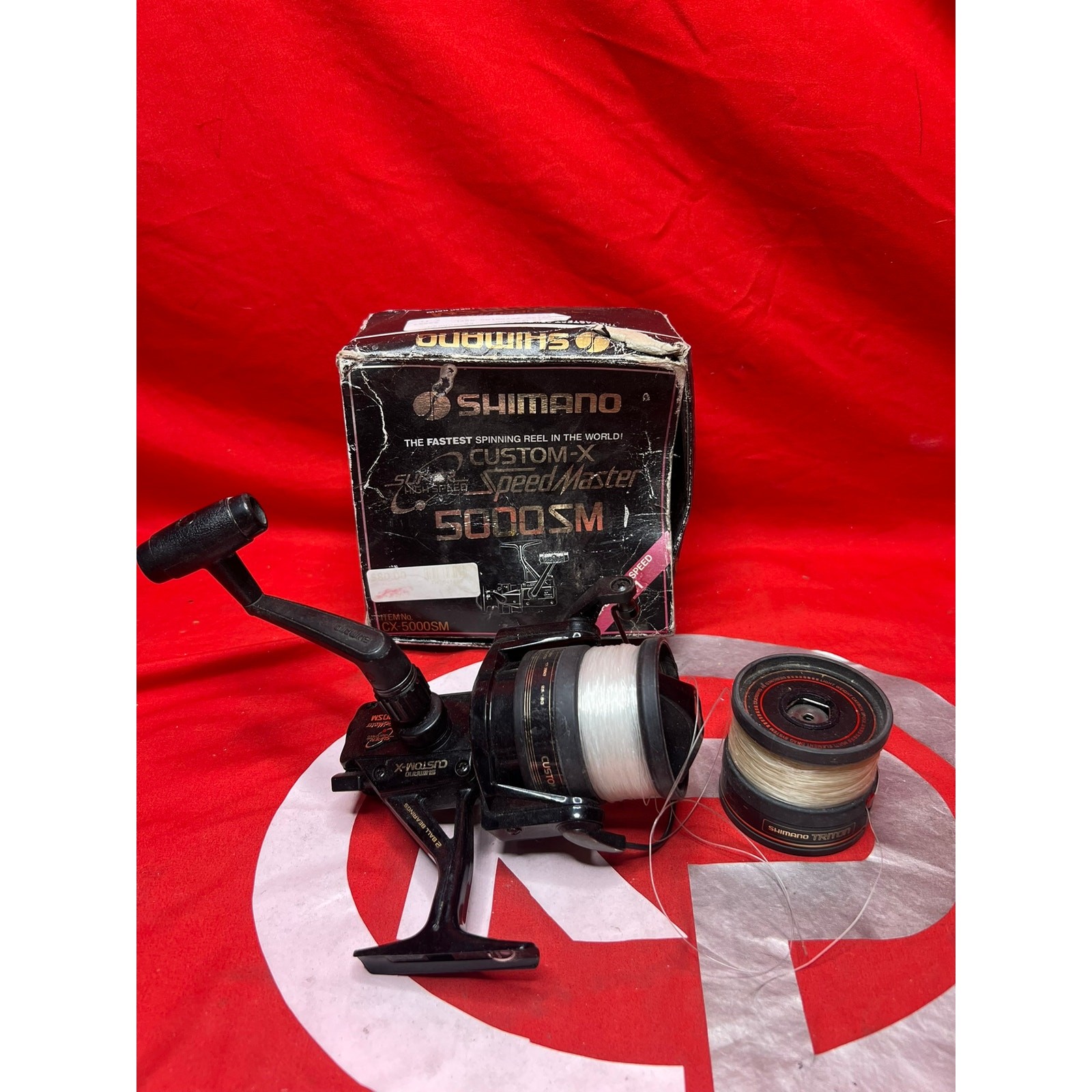 Vintage Shimano Custom-X SpeedMaster 5000SM Reel + Box & Extra Spool Japan