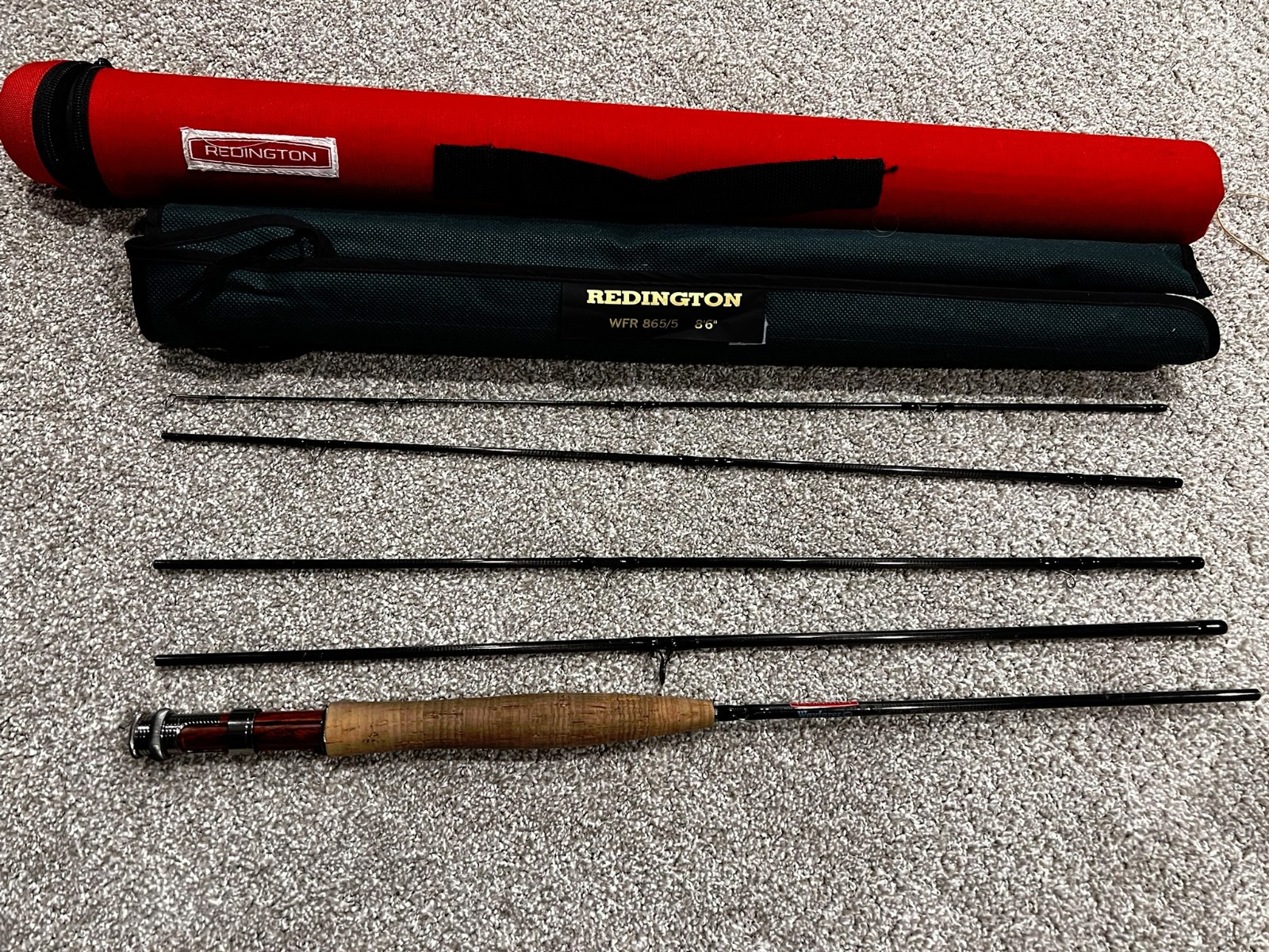 REDINGTON WAYFARER 8′ 6″  FIVE  PIECE TRAVEL FLY ROD #6 WEIGHT