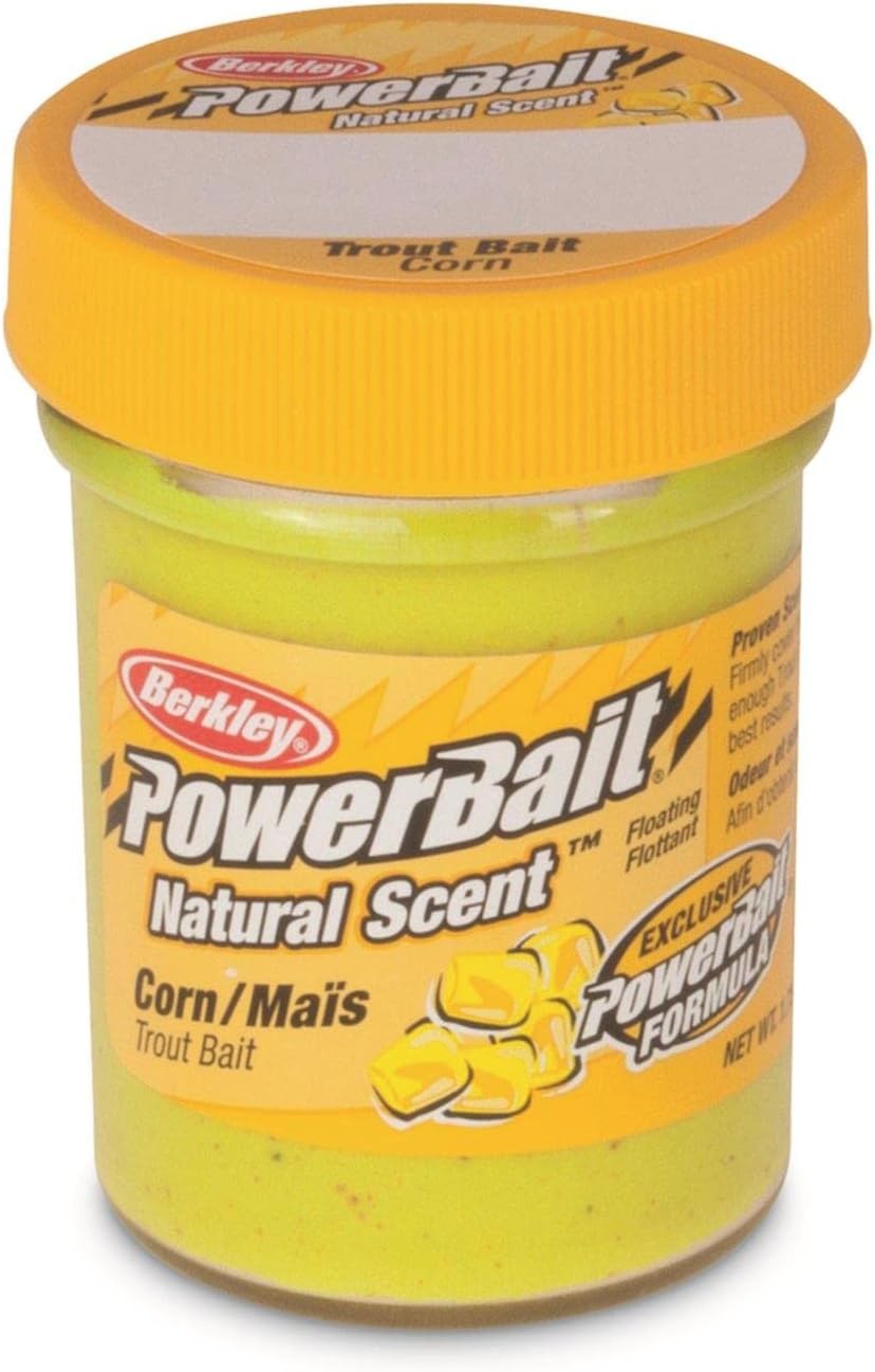 Berkley PowerBait Natural Scent Trout Fishing Dough Bait 1 pack, Yellow