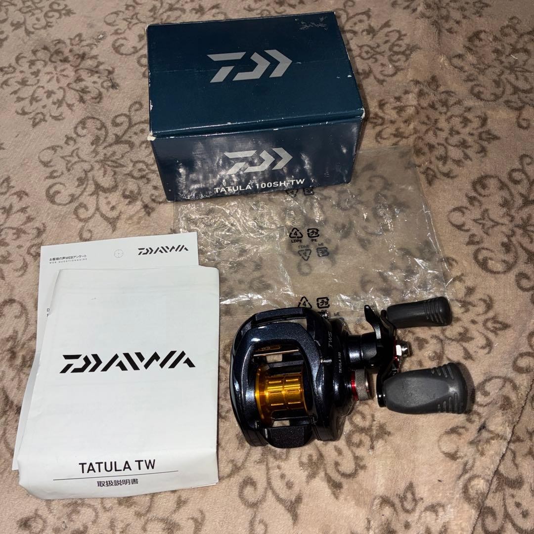 DAIWA TATULA 100SH TW TWS Bait Reel Premium Condition Ready to Use New