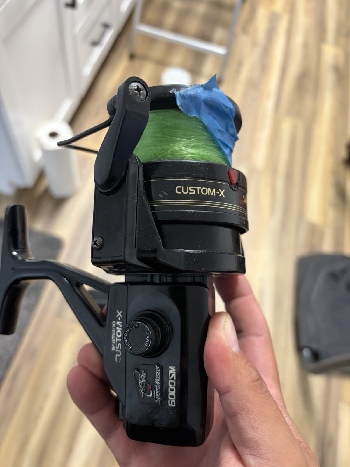 Shimano Custom-x Speedmaster 6000SM Spinning Reel Super High Speed 5 8. 1 Vtg