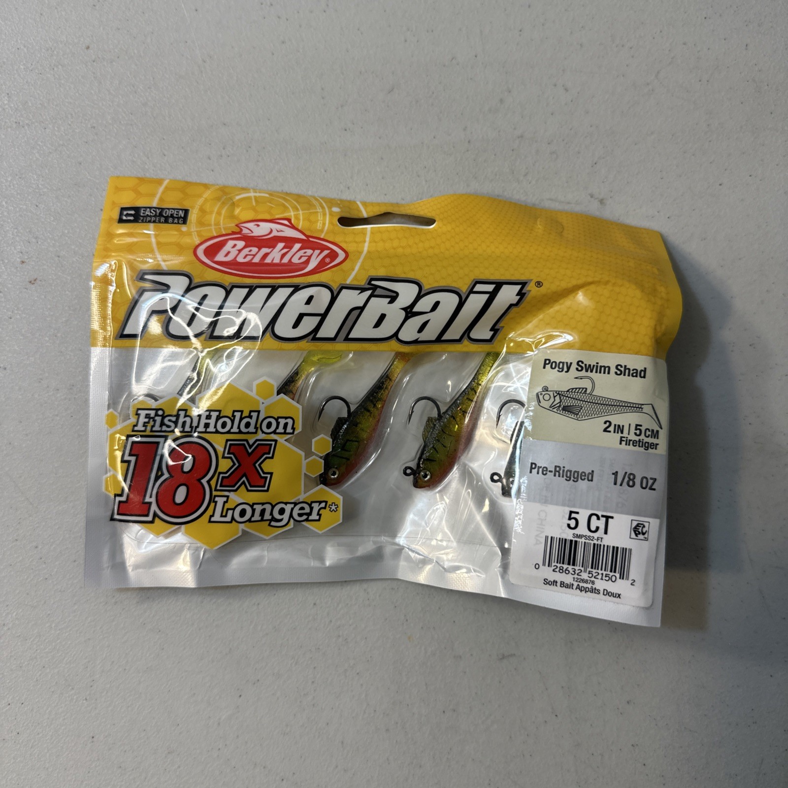 Berkley Power Bait Pogy Swim Shad Swimbaits, Bass Fishing, Free Shipping! NWT!