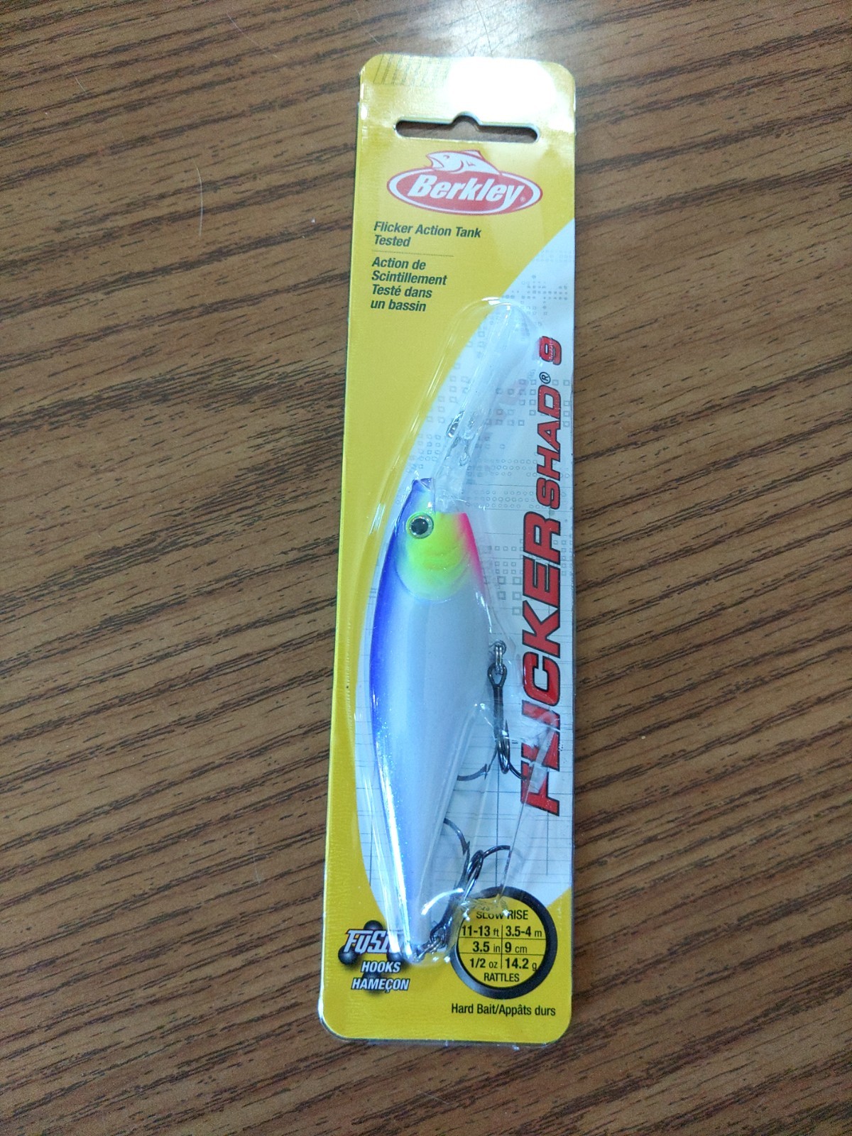 Berkley Flicker Shad 9, Uncle Rico Color. Nice New Lure. Rattles. Slow Rise!