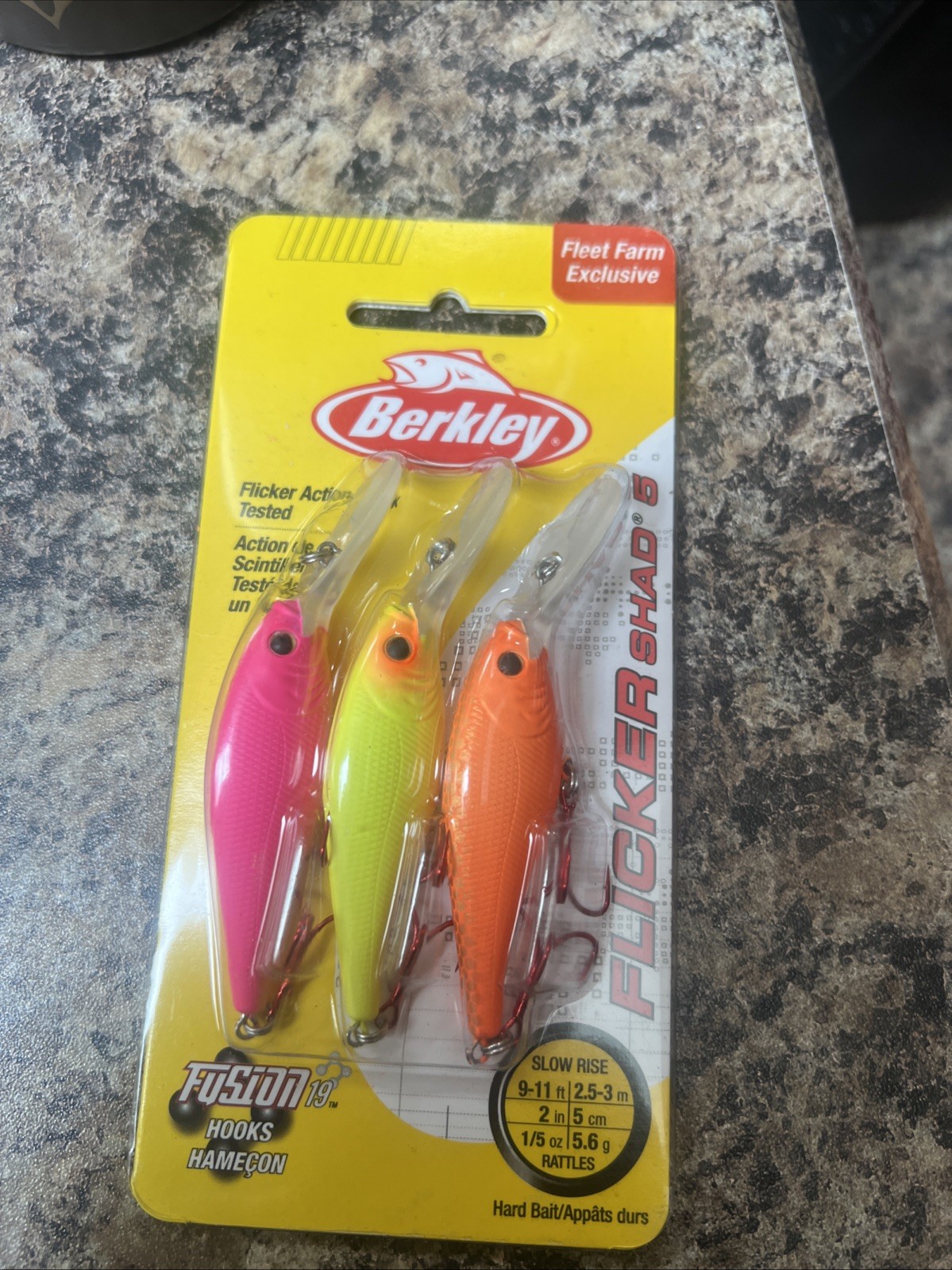 Berkley #5 Flicker Shad  Crankbaits HIGHLIGHTERS Fleet Farm Exclusive (3 Pack)