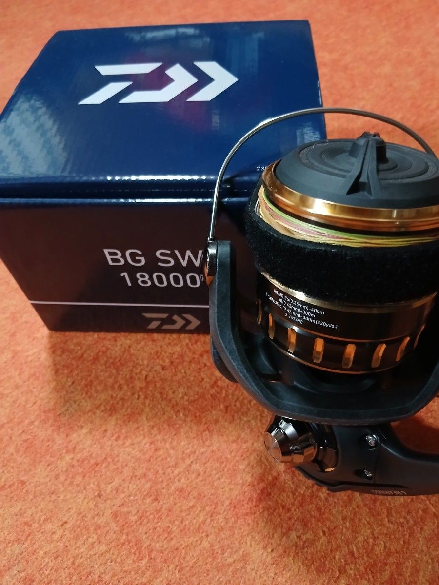 DAIWA 23 BG SW 18000 spinning reel with pe8 line 300m, only once for actual