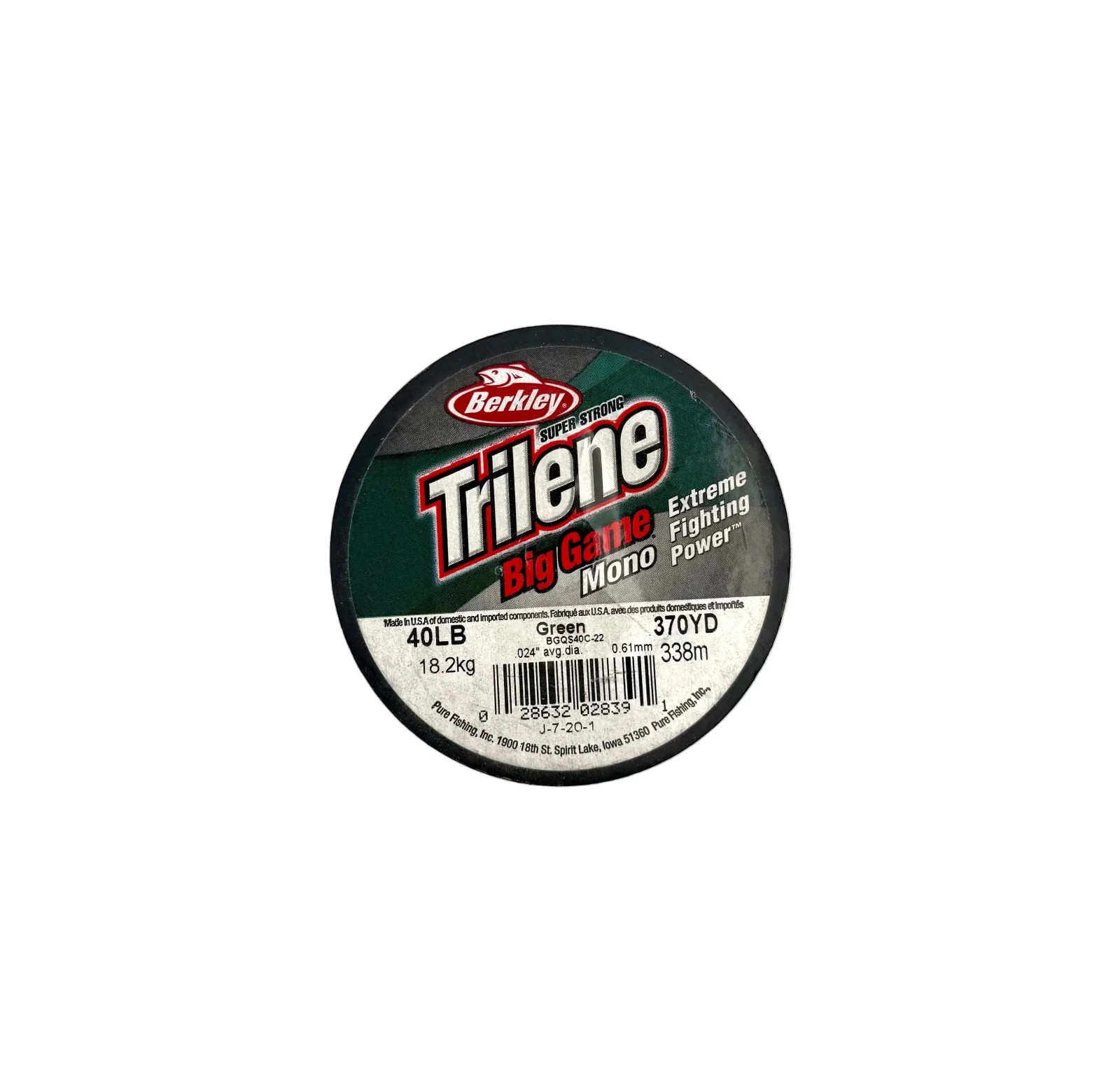 Berkley Trilene Big Game Mono Fishing Line – Green – 40lb, 370yd