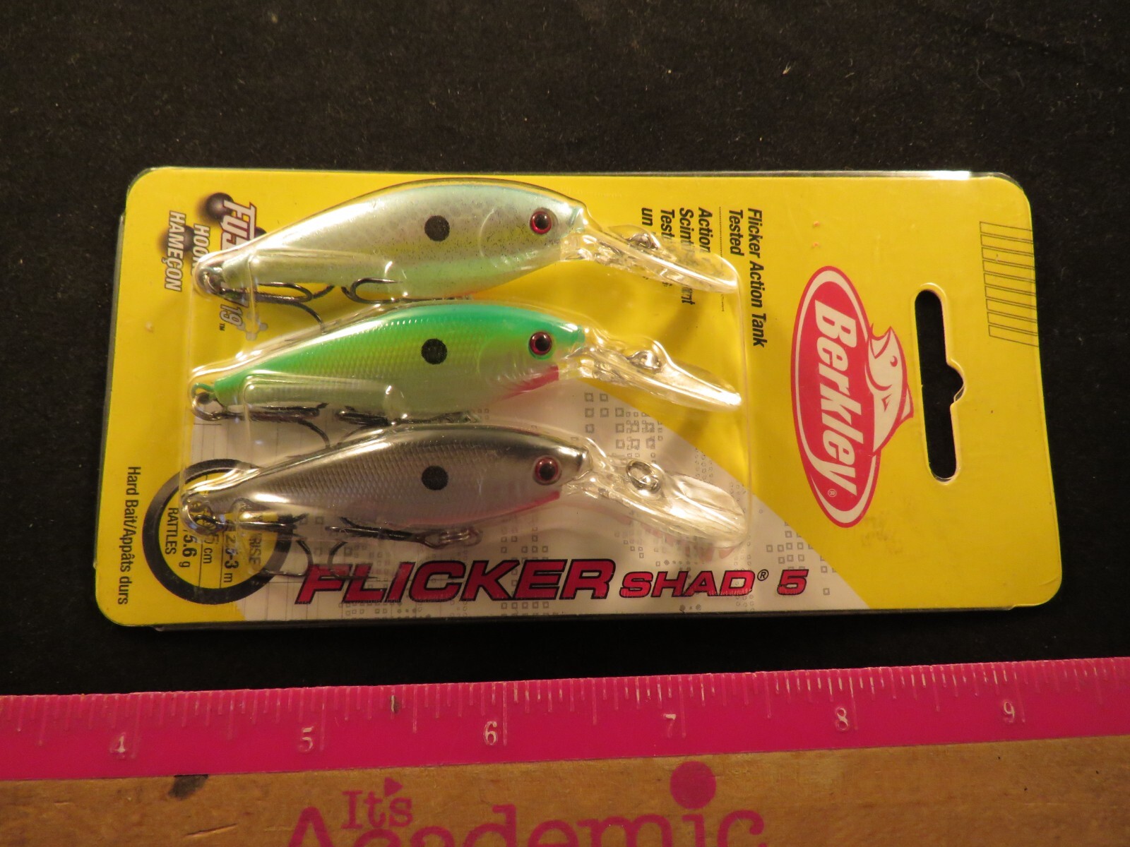 Berkley Flicker Shad #5 3 Pack  2″  1/3oz Rattles ***