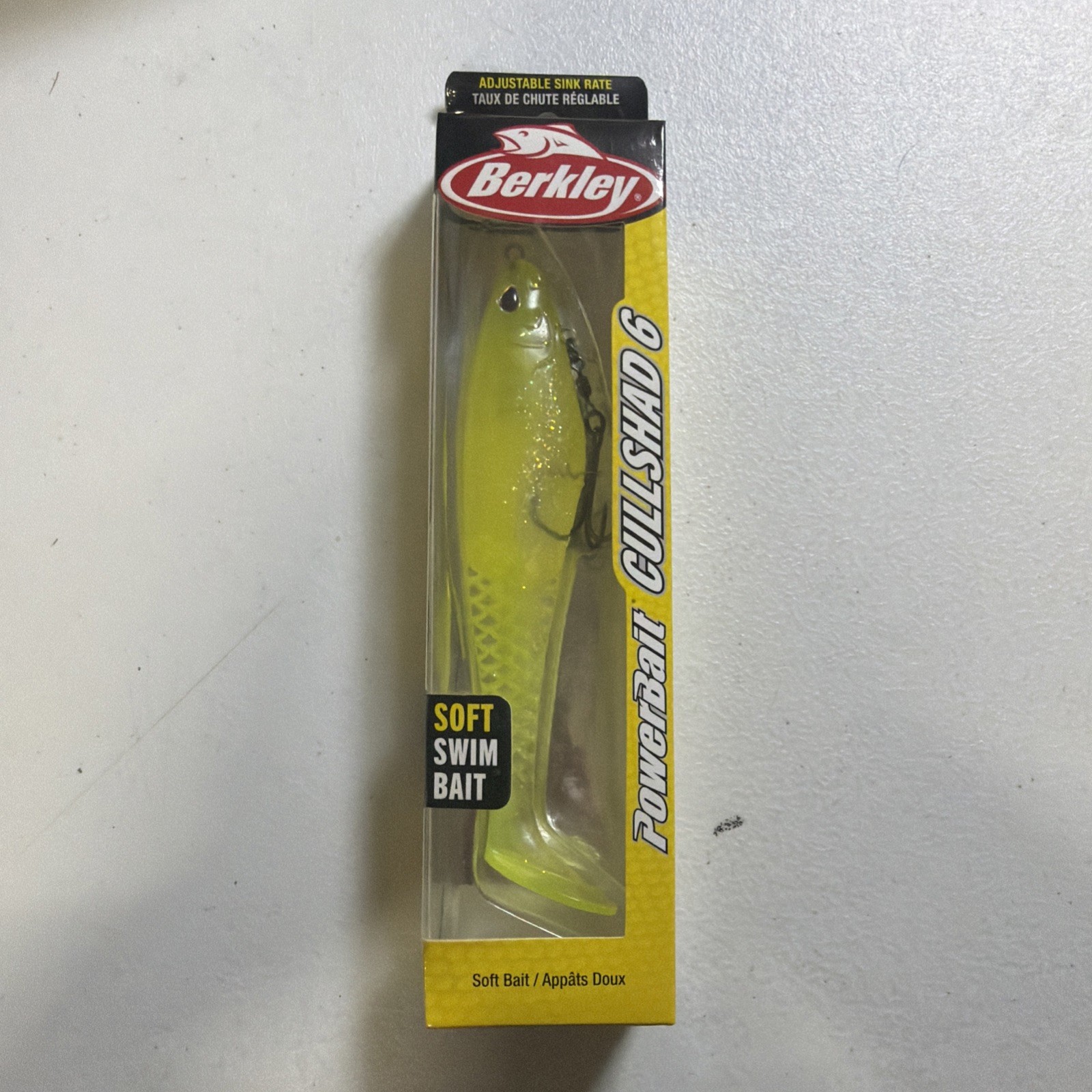 Berkley Powerbait Cullshad 6”Soft Swimbait. Lime Ice. New. Great Color.
