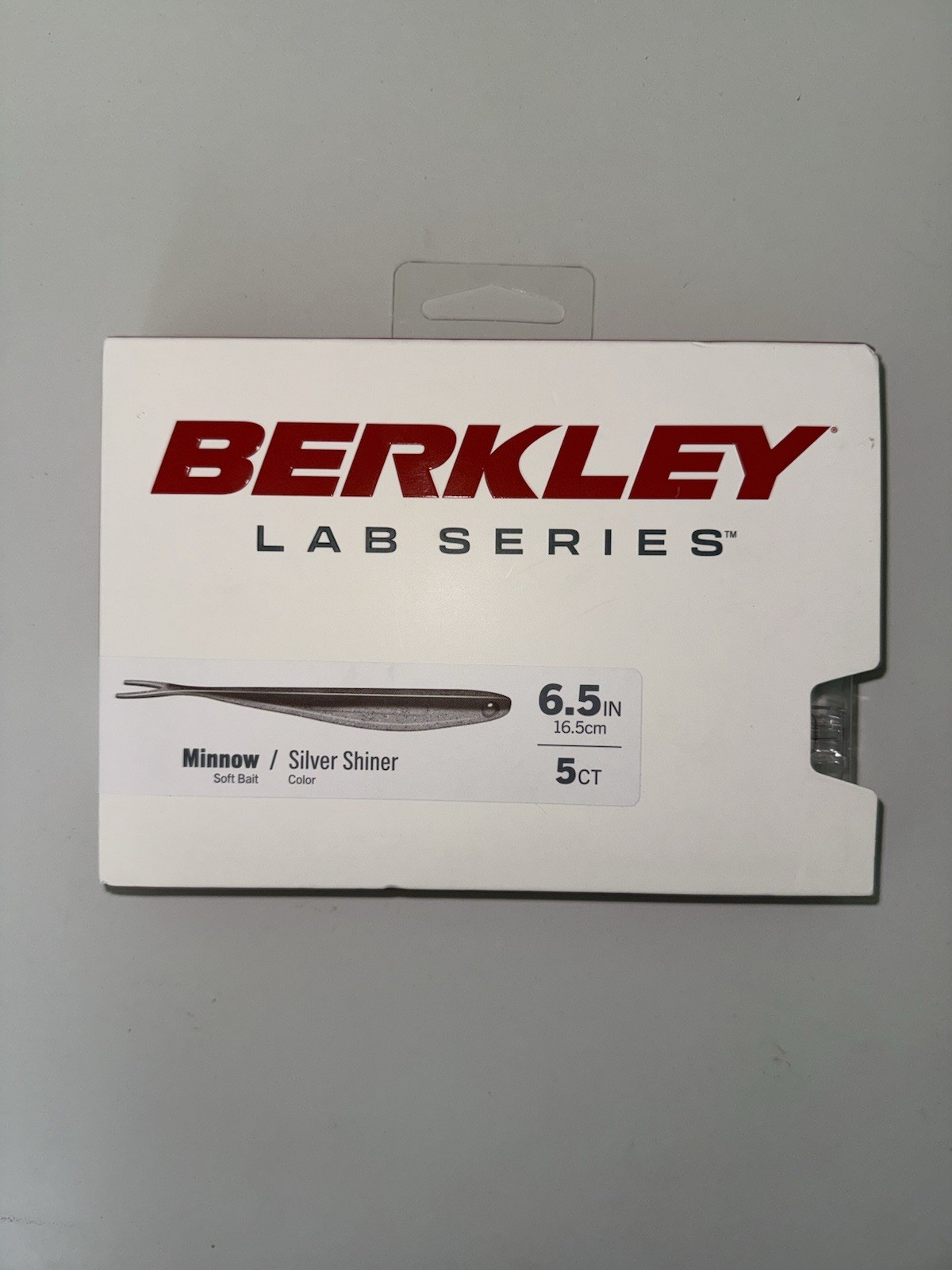 Berkley Lab Series Minnow MaxScent PowerBait Silver Shiner 6.5in Soft 5pk