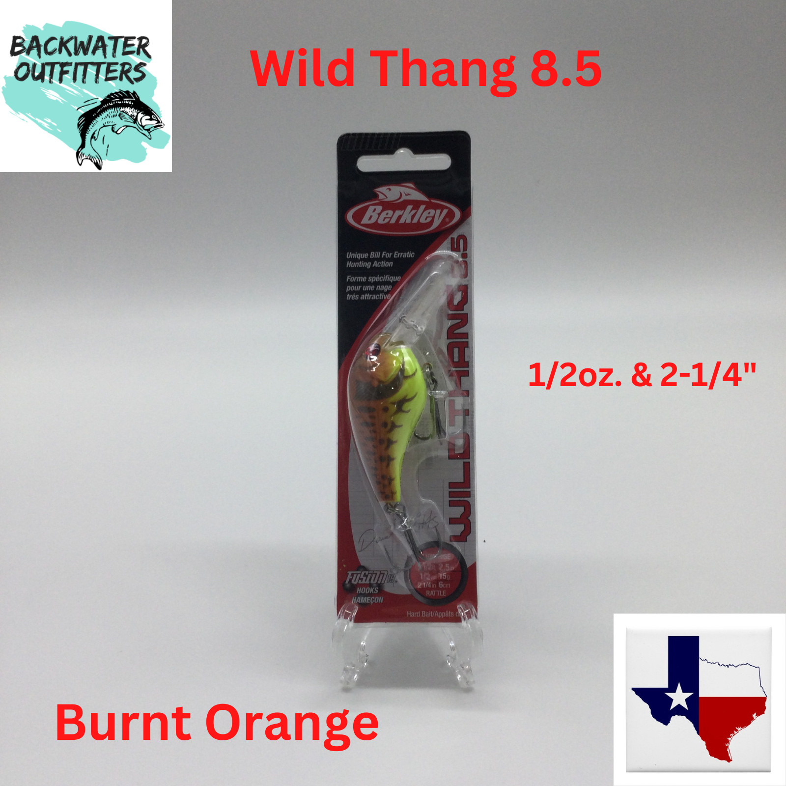 Berkley Wild Thang 8.5 Crankbait Burnt Orange Craw 1/2oz & 2-1/4″ Fishing Lure