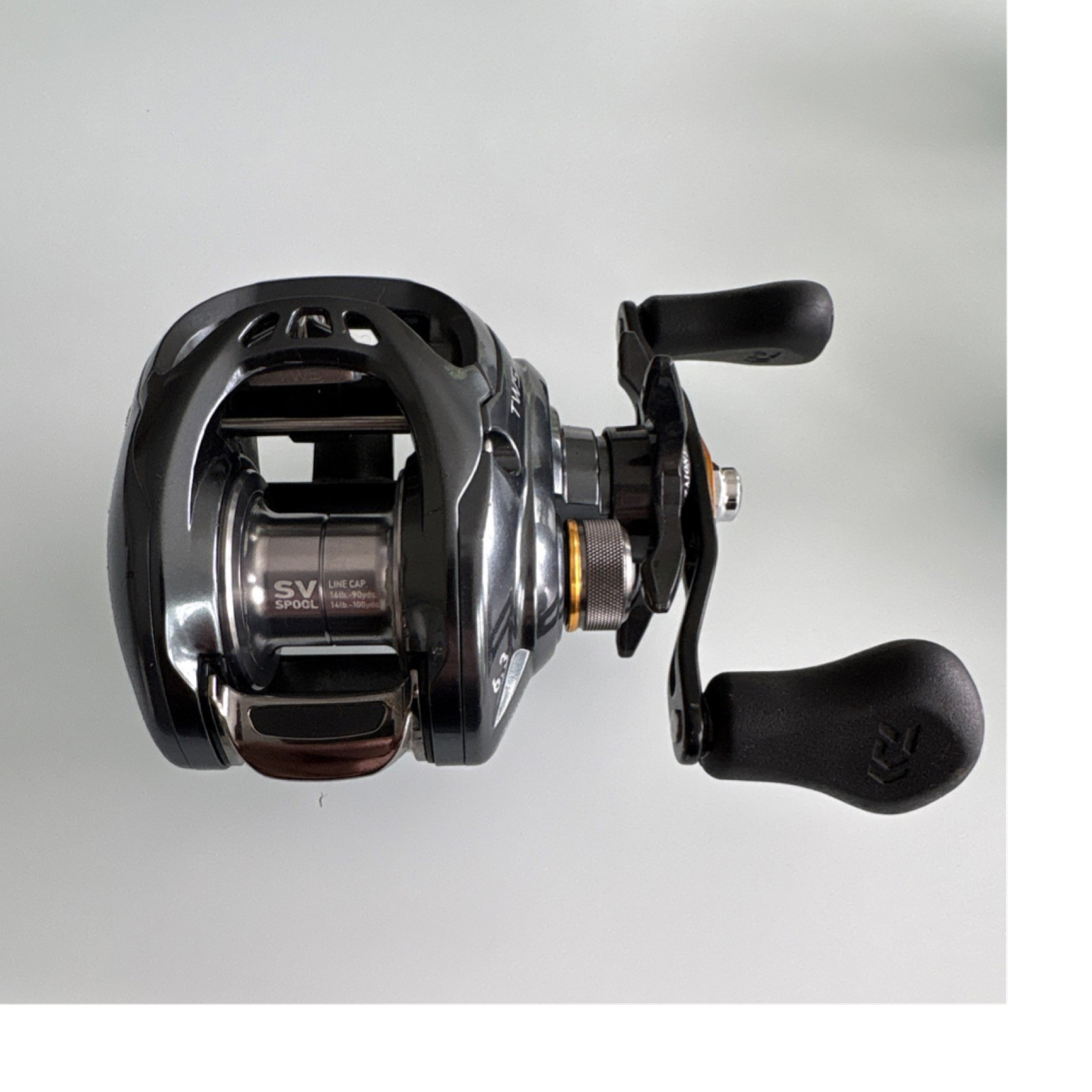 Daiwa Tatula SV TW 100 6.3:1 Right Hand 7BB Baitcast Reel Black TWS