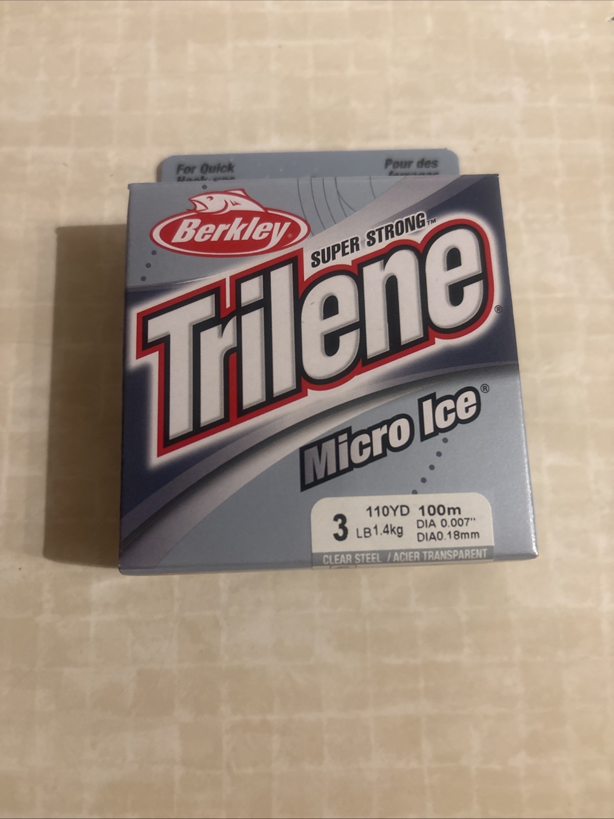 Berkley Trilene Micro Ice Mono Line Clear Steel 110 yard spools