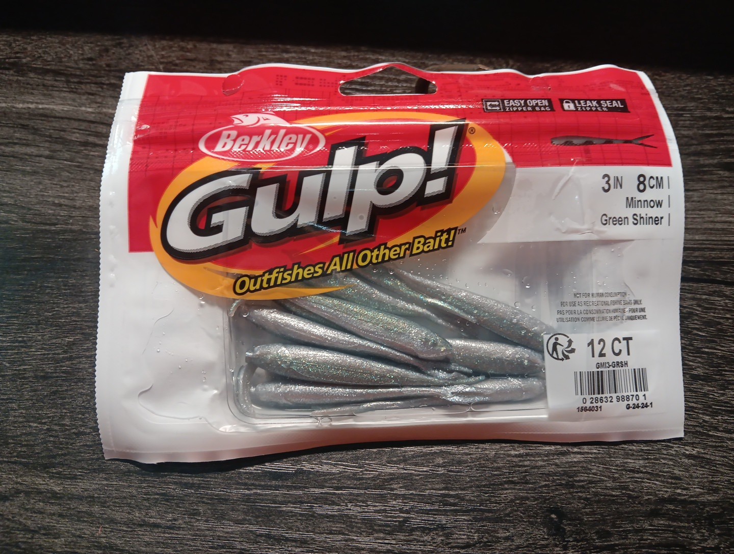Gulp Minnow Green Shiner 3-in