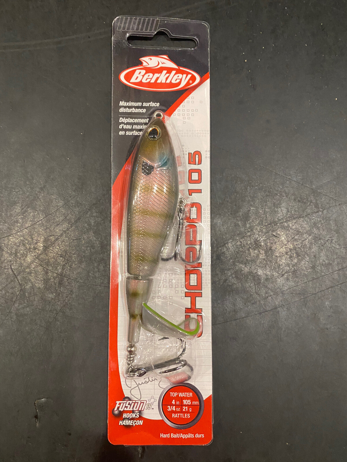 Berkley Choppo 105 4 Inch 3/4oz Rattles Ghost Bluegill