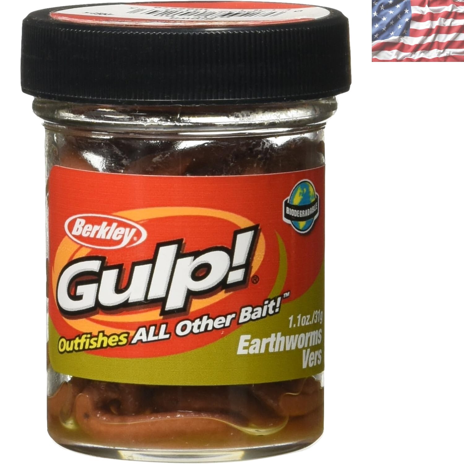 4-Inch Brown Gulp! Earthworm – Ultimate Fishing Bait for Better Catch Success