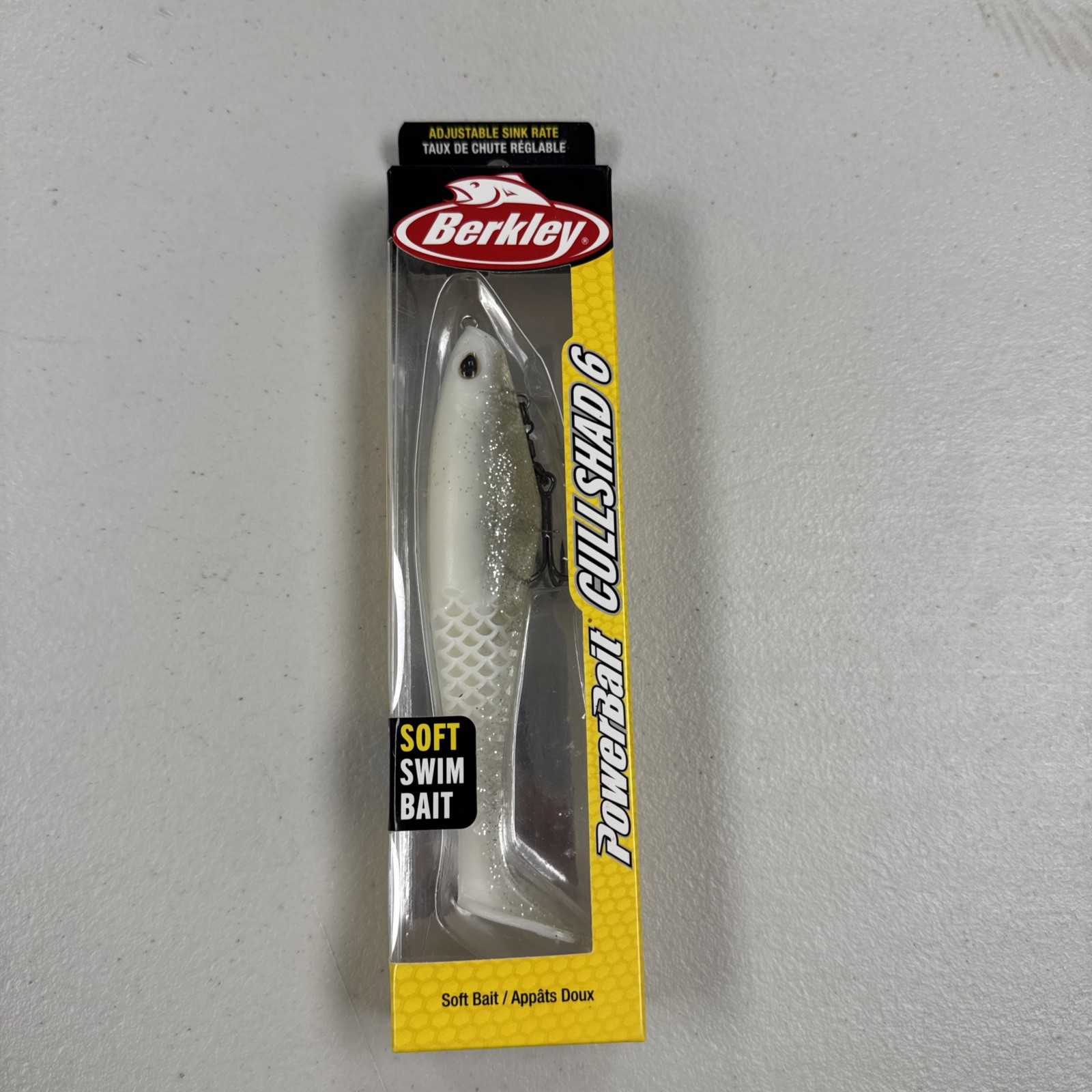 Berkley PowerBait CullShad 6in Soft Plastic Swimbait Fishing Bait 1.2oz  Sight F