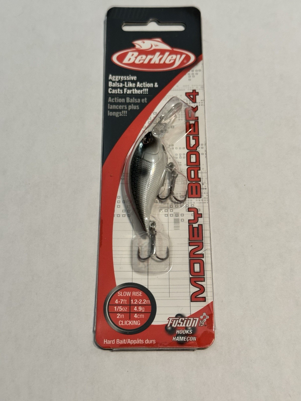 Berkley Money Badger 4  1/5oz  2”  4’-7’ Depth  FX Shad
