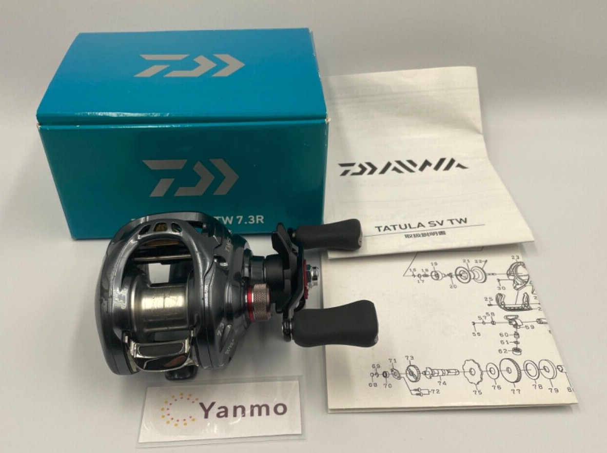 Daiwa Tatula SV TW 7.3R Gear Ratio 7.3:1 Right Handle Bait Casting Reel W/Box