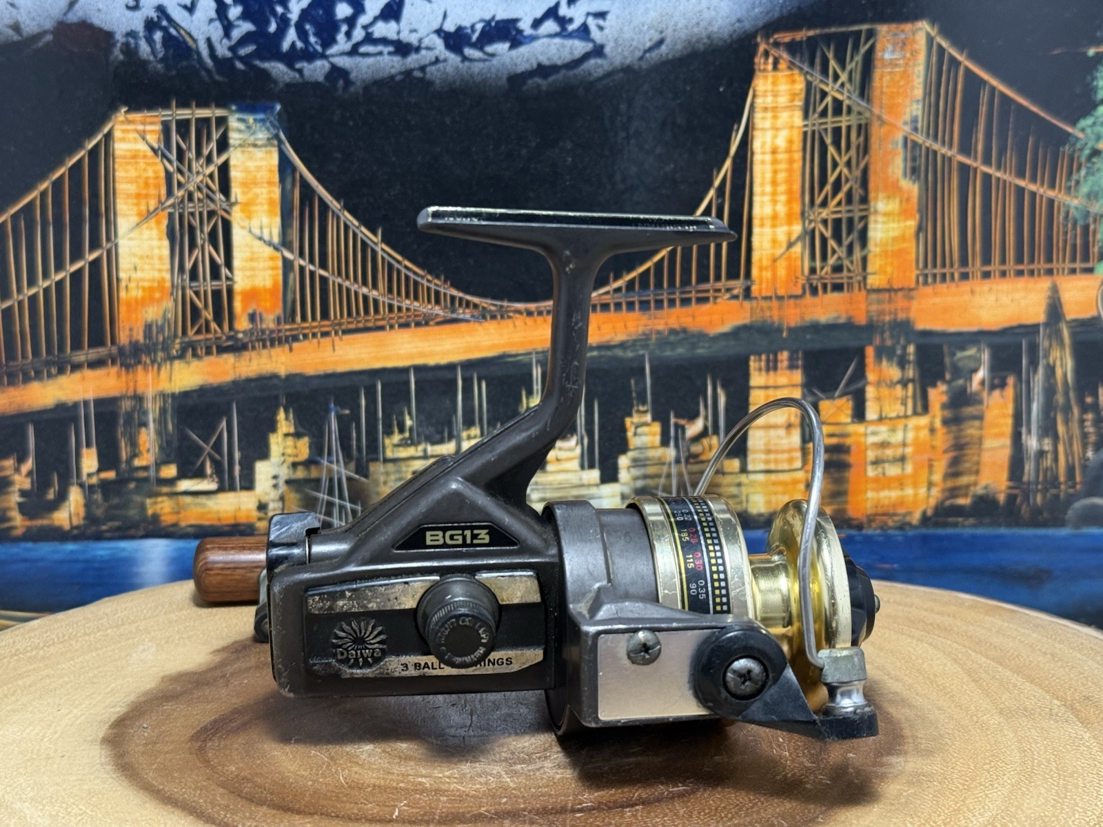 Vintage Daiwa BG-13 Spinning Fishing Reel…. Made in “JAPAN”!!!