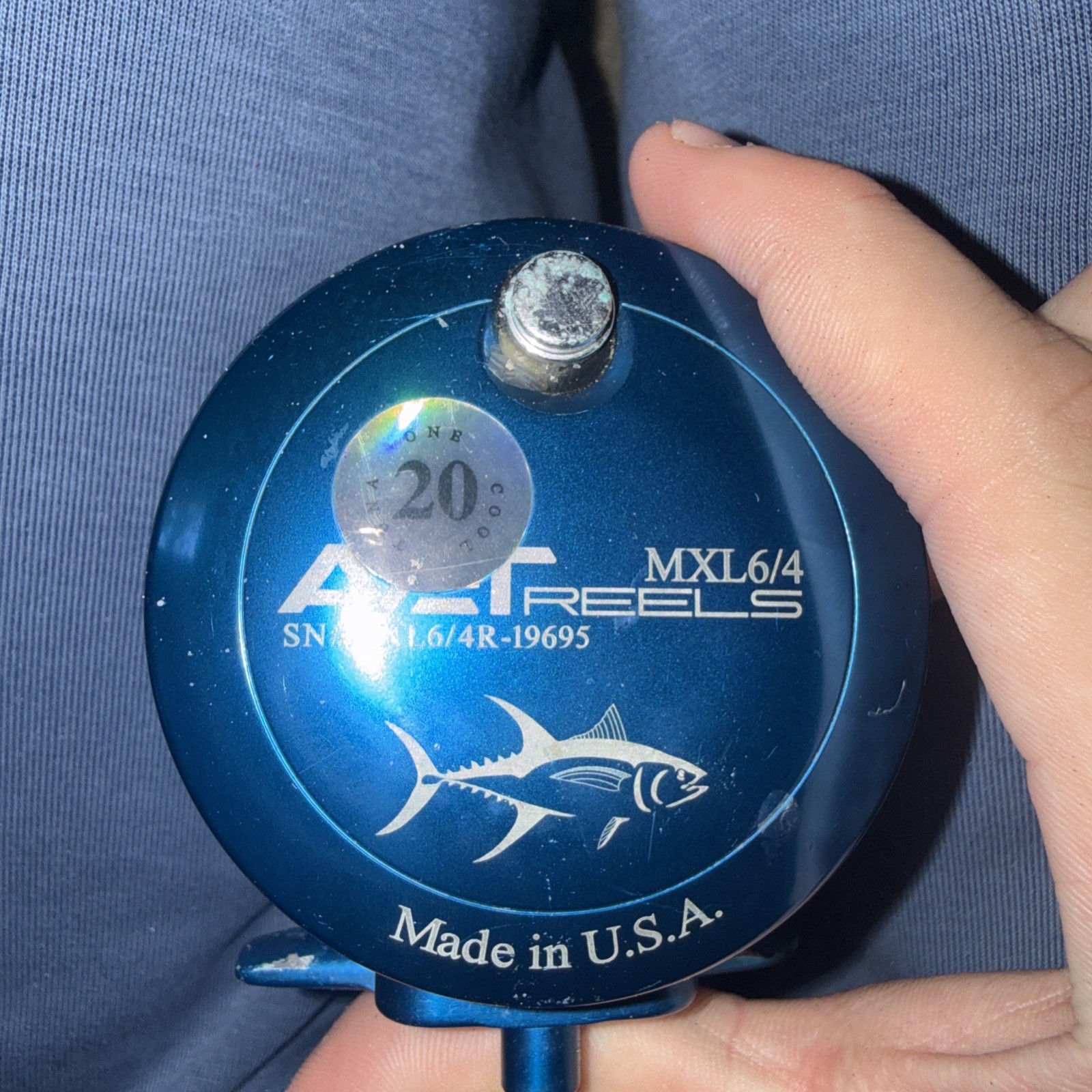 Avet LX6/3-Conventional Lever Drag Reel Blue Aluminum
