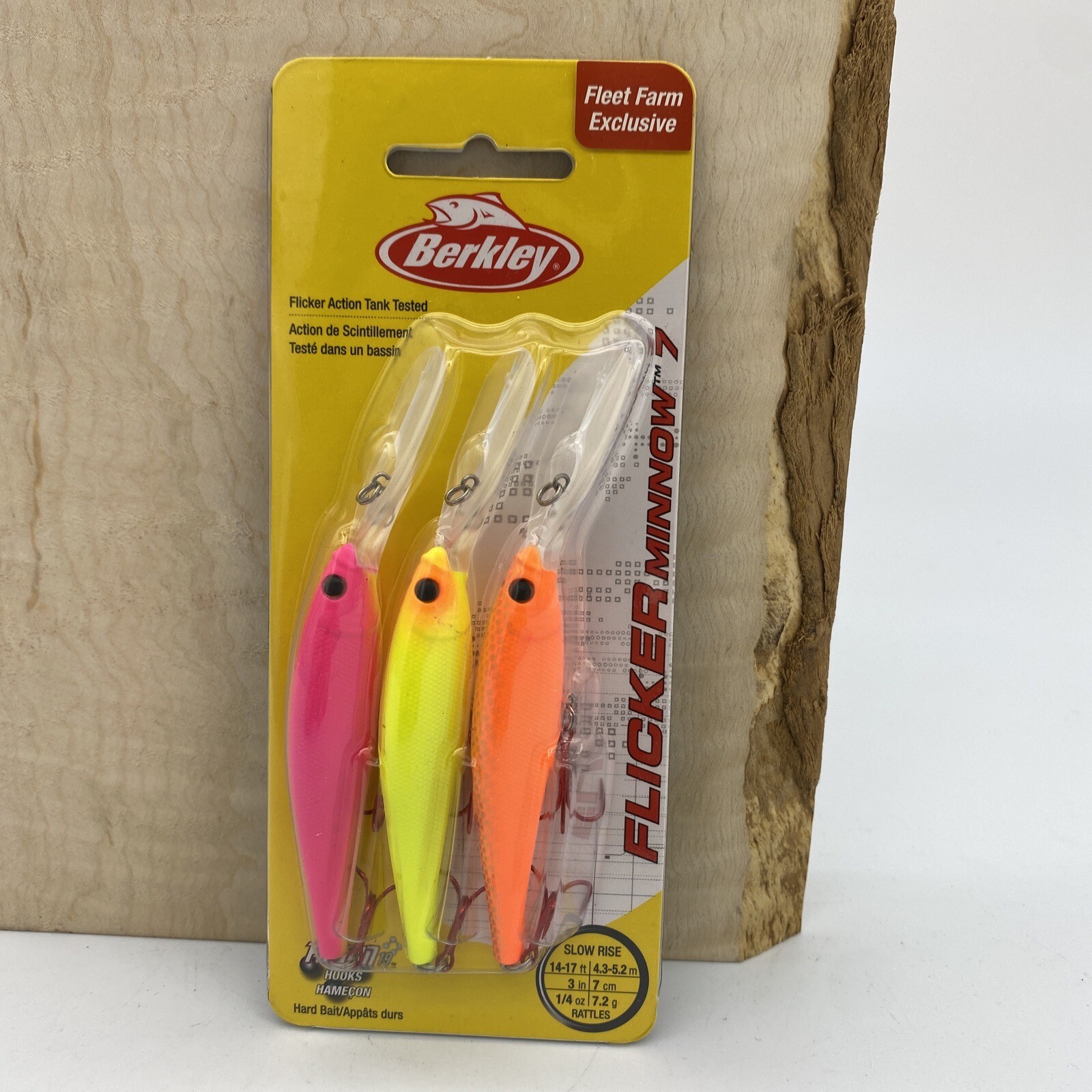 Berkley #7 Flicker Minnow Crankbaits HIGHLIGHTERS Fleet Farm Exclusive (3 Pack)